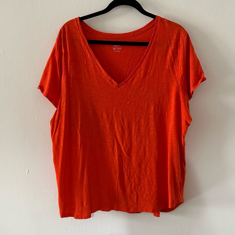 Old Navy Relaxed Fit Burnt Orange Tee Size XXL